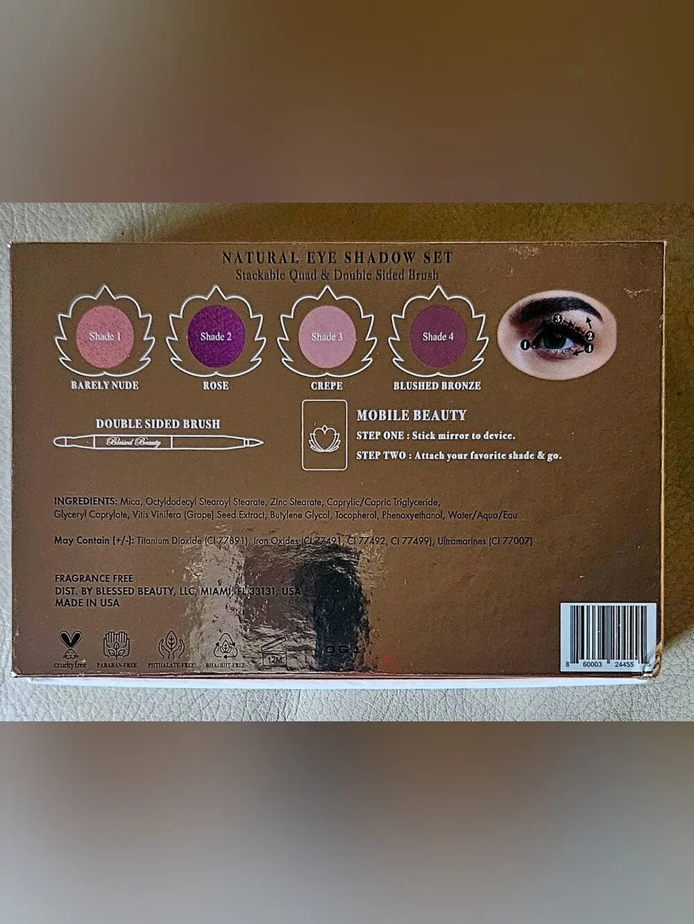 Blessed Beauty 5 Piece Magnetic Stackable Eye Shadow Set